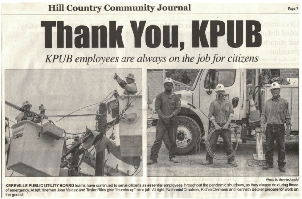 Careers • Kerrville Public Utility Board