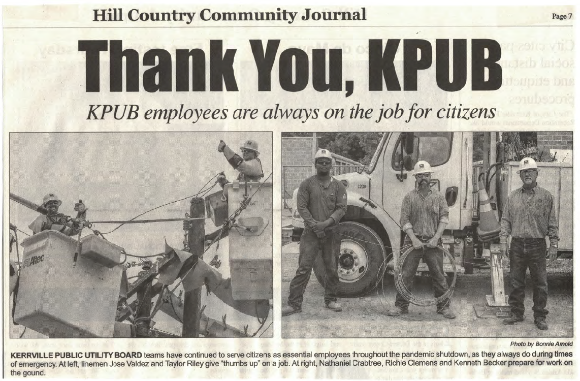 Thank You KPUB Article