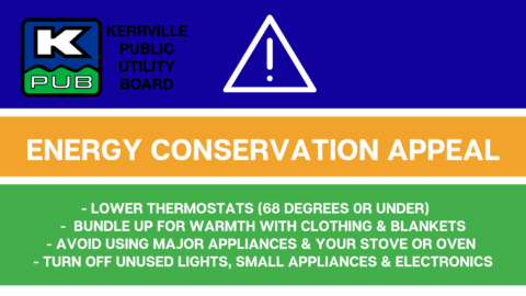 KPUB Issues Energy Conservation Appeal • Kerrville Public Utility Board